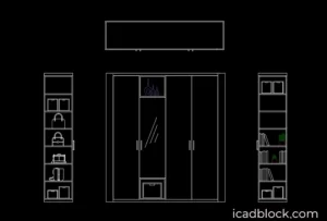 Armario con espejo DWG