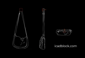 Shoulder Bag in AutoCAD