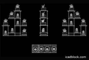 Puesto de Flores en AutoCAD