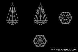 pendant light dwg block for autocad