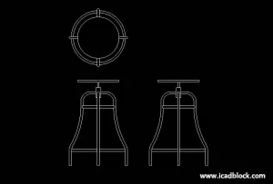 Counter Stool DWG model free download