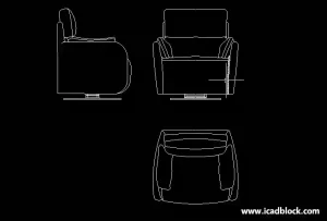free recliner chair DWG download