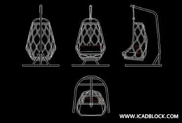 2D Swing chair Autocad file