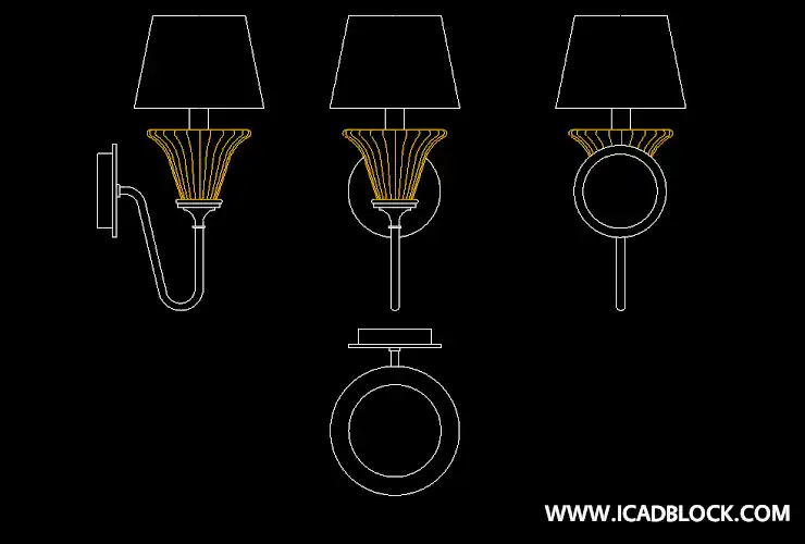 wall light autocad file download