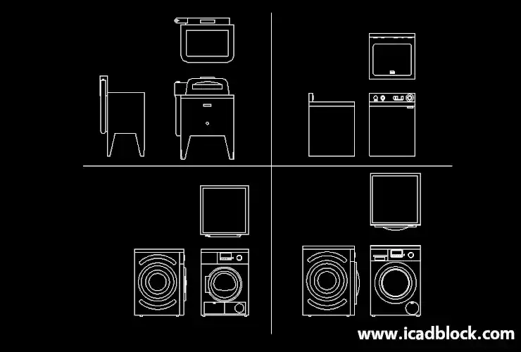 lavatrice blocco CAD File AutoCAD