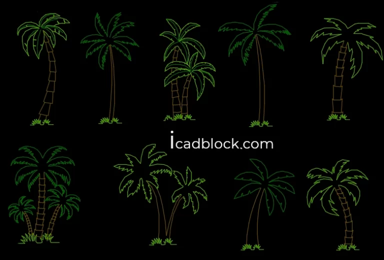 Palm Trees in AutoCAD