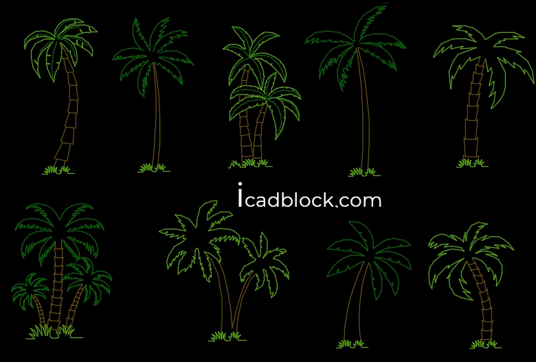 Palm Trees in AutoCAD