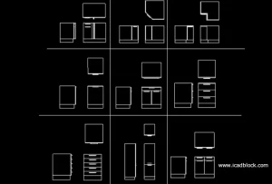 Kitchen Basic Cabinet DWG Autocad Block
