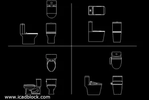 bloque cad baño dwg