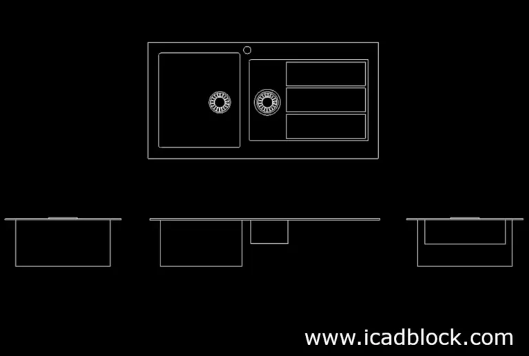 FREE Kitchen sink dwg cad block downlaod