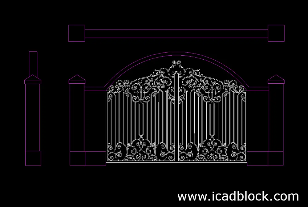 Gate DWG para AutoCAD