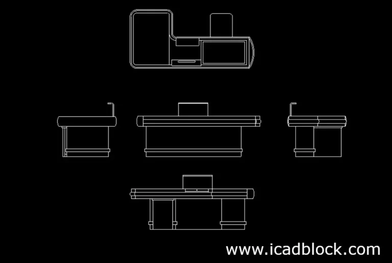 SuperMarket cash counter dwg