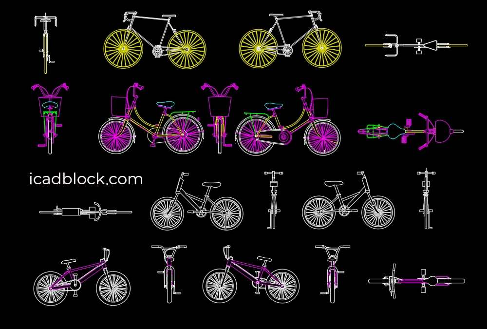 Bicycle CAD Block