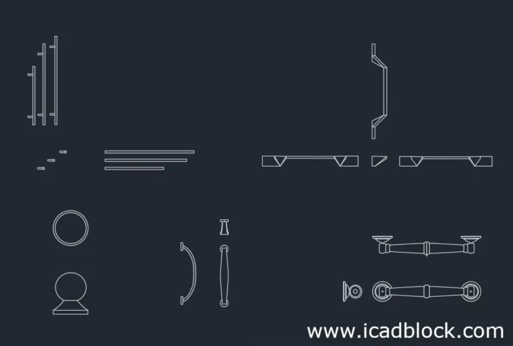 cabinet handle dwg file download for autocad