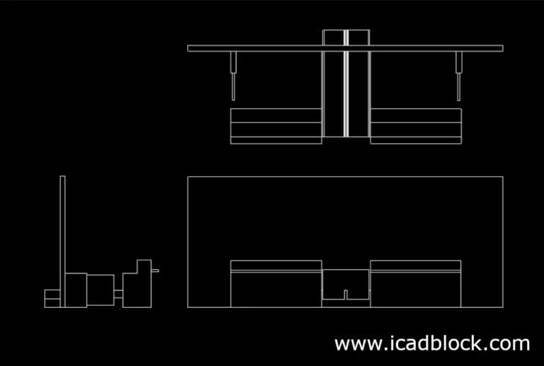 check-in counter dwg model