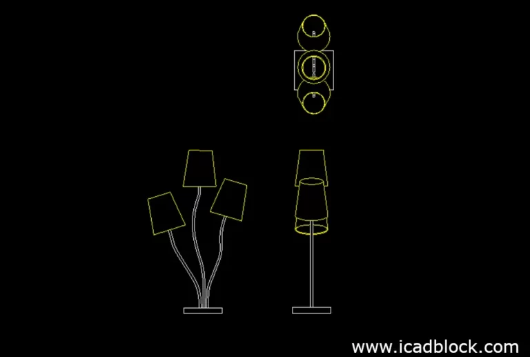 table light dwg model download 2d file