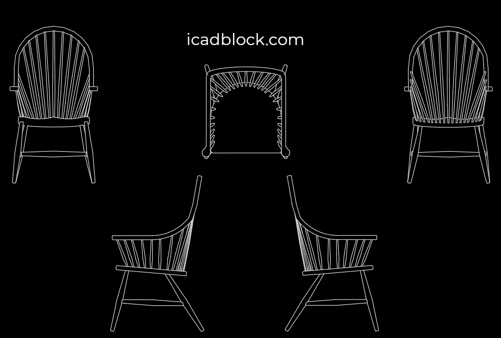 Windsor Arm Chair in DWG