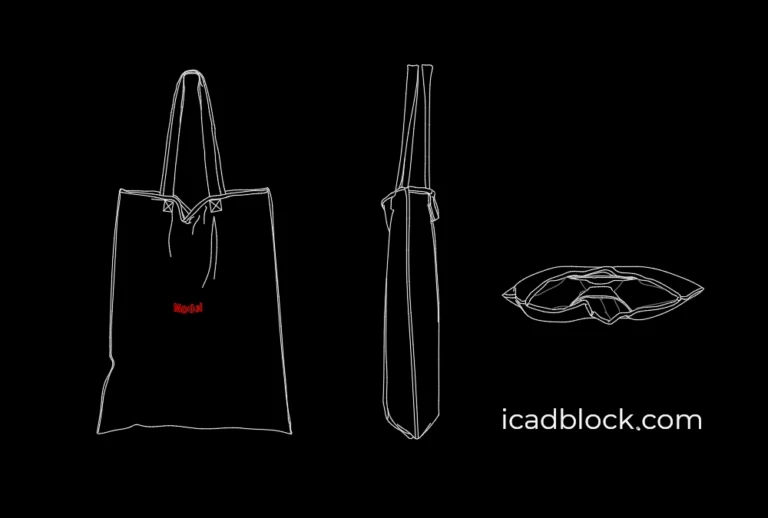 Tote Bag CAD Block