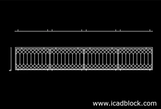 iron fence dwg CAD Block in autocad