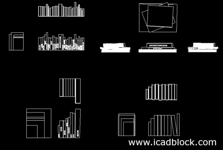 book dwg 2d model in autocad