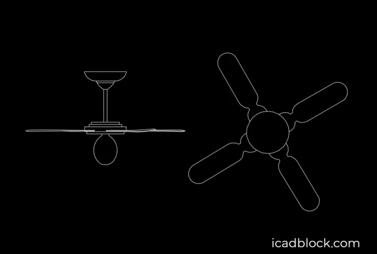 Ceiling Fan CAD Block collection in DWG - iCADBLOCK