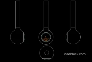 free Hanging fireplace DWG