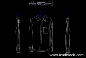 shirt dwg 2d model cad block download