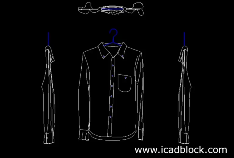 shirt dwg 2d model cad block download