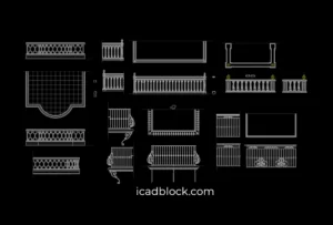 Balcony Railings DWG
