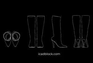 Bloque CAD de Bota
