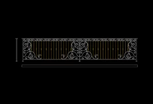 Classic railing in AutoCAD