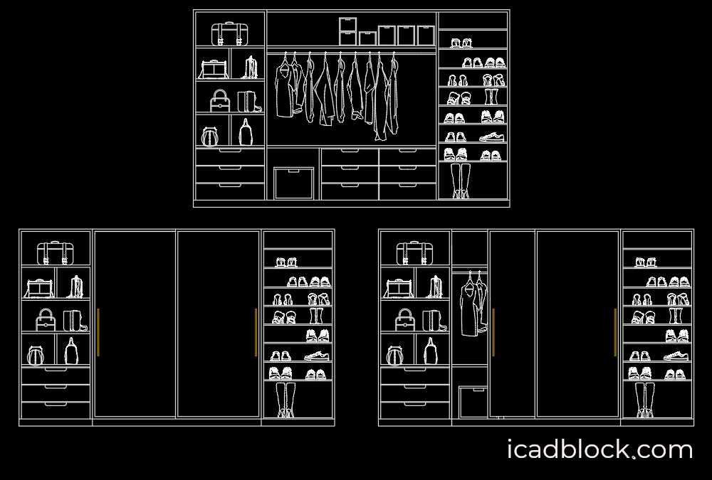 Closet DWG in AutoCAD