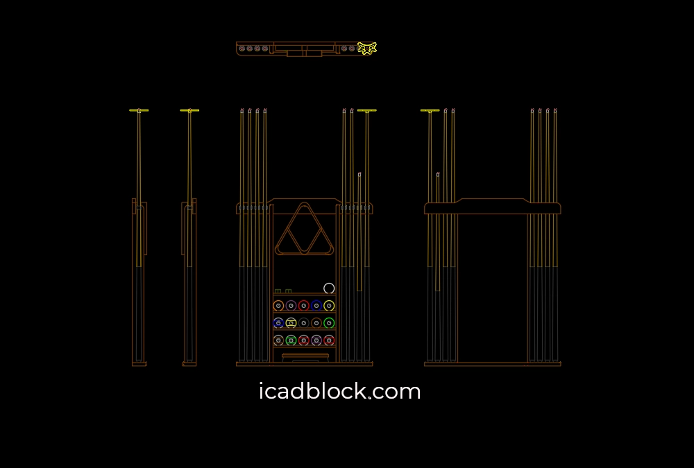 Pool Cue Racks DWG