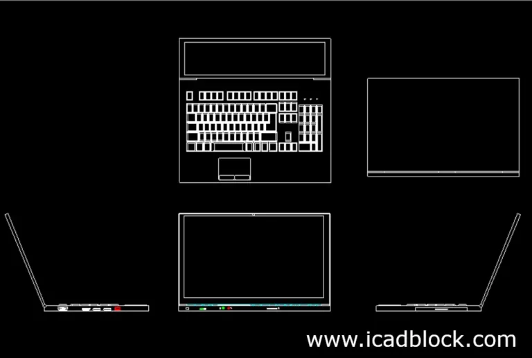 free laptop 2d cad block download