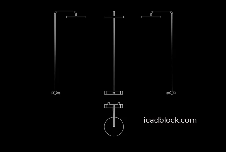 Shower CAD Block collection in DWG iCADBLOCK