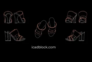 Heeled slide sandals DWG