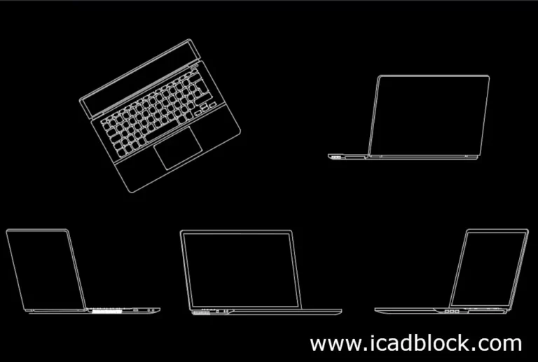 notebook DWG CAD Block for Autocad