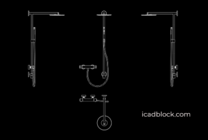 Rociador de ducha redondo DWG