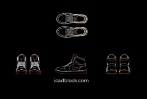 Shoes DWG in AutoCAD