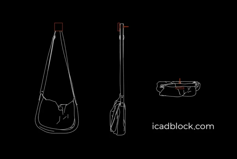 Shoulder Bag in AutoCAD