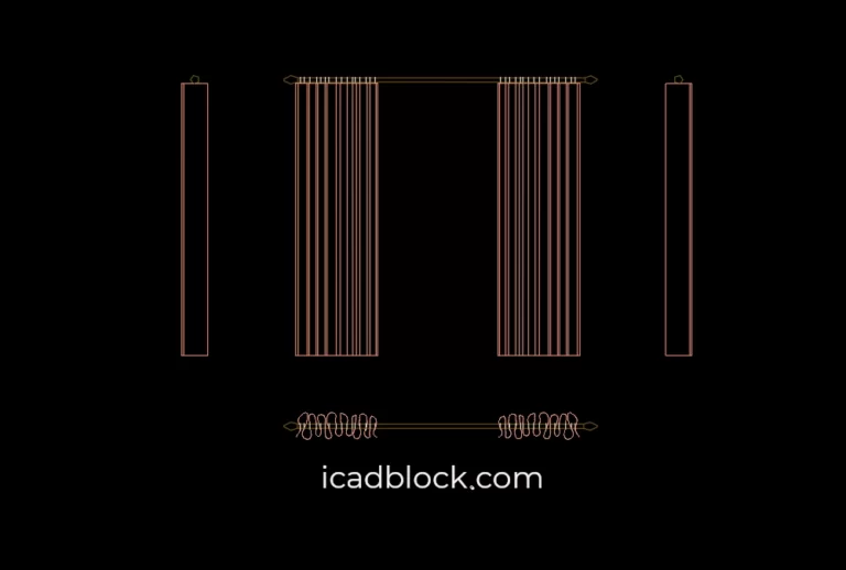 Simple curtain in AutoCAD