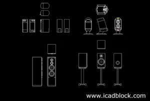 modelo DWG de altavoz