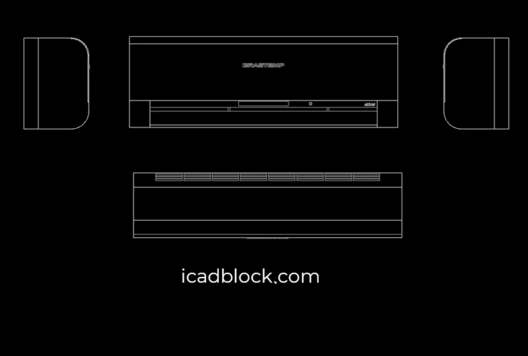 Air conditioner CAD block Collection Download iCADBLOCK