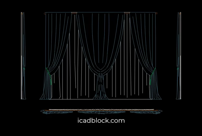 Double layer curtain 2D