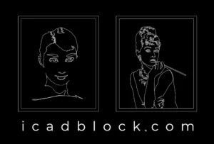 Woman portrait painting DWG