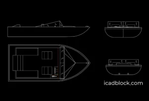 Speed boat DWG , Free Download