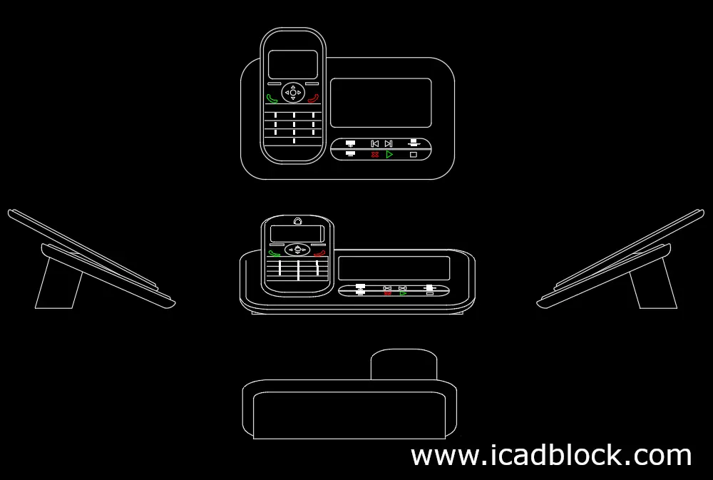 Bloque CAD telefónico