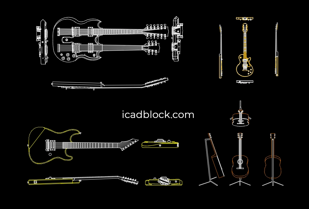 Guitar CAD Block