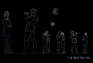 Boy taking picture of his girlfriend