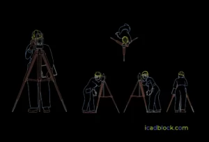 Surveyor DWG CAD Block